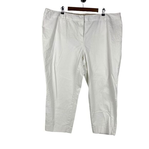 Talbots Women's Heritage White Crop Pants size 22W - Picture 1 of 7